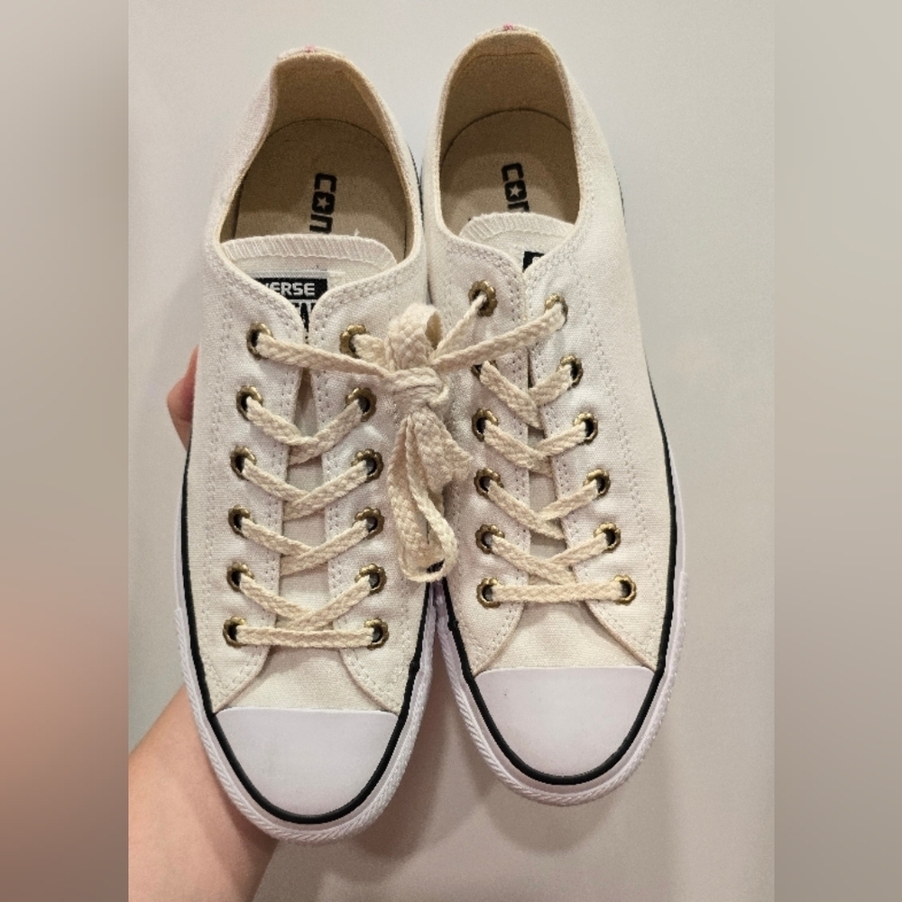Converse  White Canvas Sneakers